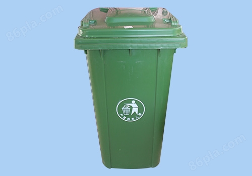哈尔滨240升大号塑料加厚带盖户外小区物业垃圾桶